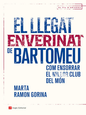 cover image of El llegat enverinat de Bartomeu